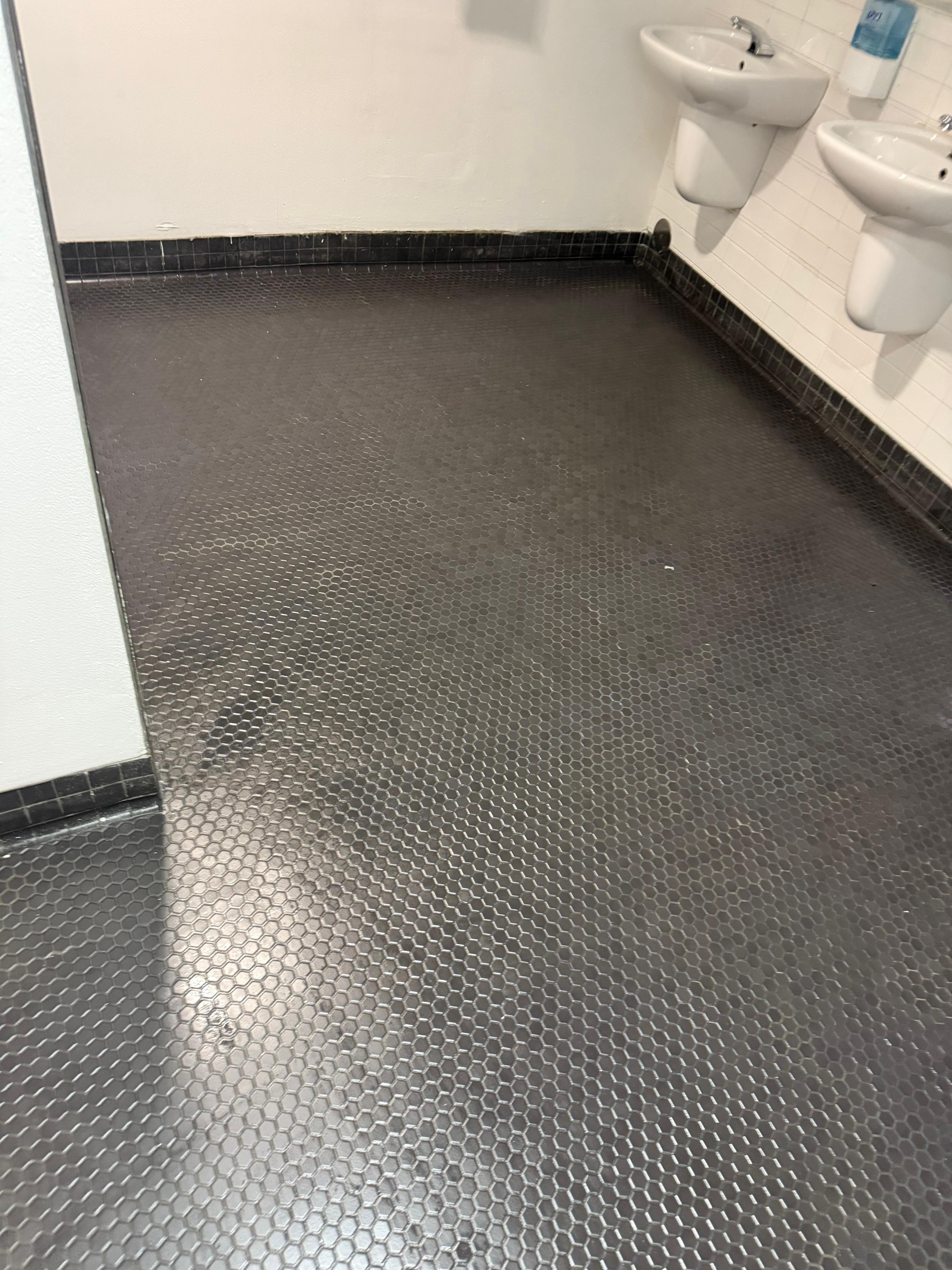 Commercial tile floor